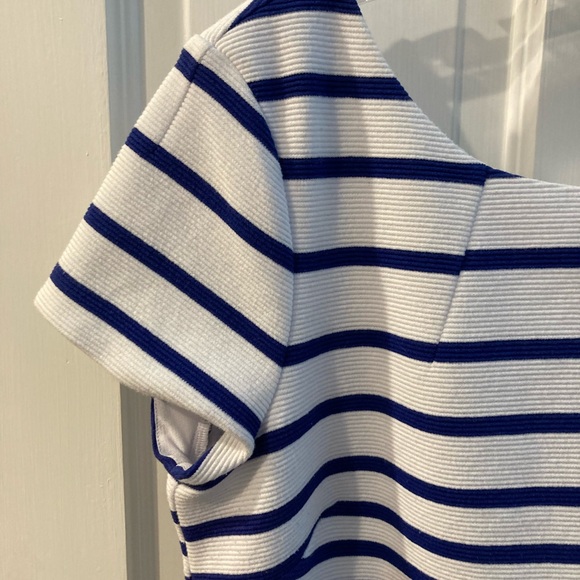 Lilly Pulitzer Layton Blue/White Striped Shift Dress - Picture 3 of 5